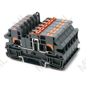 Клемма расцепительная, зажим push-in, 2 точки подключения, 4 кв.мм, серая Арт. IPR-4-MT - Каталог электротехнического оборудования