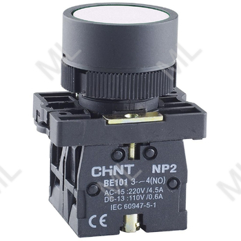 Кнопка управления CHINT  NP2. Цвет белый - Каталог электротехнического оборудования