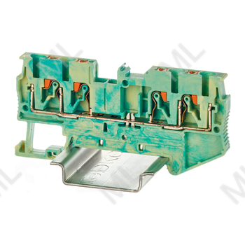 Клемма заземления, зажим push-in, 4 точки подключения, 2.5 кв.мм Код: VPR-2.5-QUATTRO-PE - Каталог электротехнического оборудования